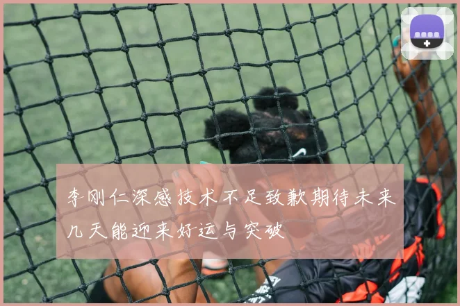 李刚仁深感技术不足致歉期待未来几天能迎来好运与突破